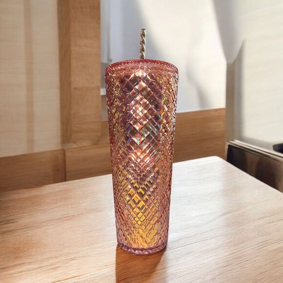✨Starbucks Rose Gold Studded Tumbler RARE✨ - Picture 2 of 5